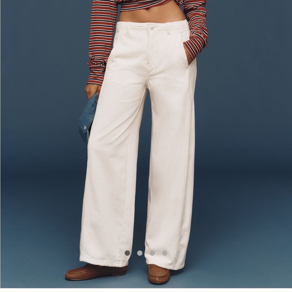 Pilcro High-Rise Tapered Jeans w/ Trouser Pockets